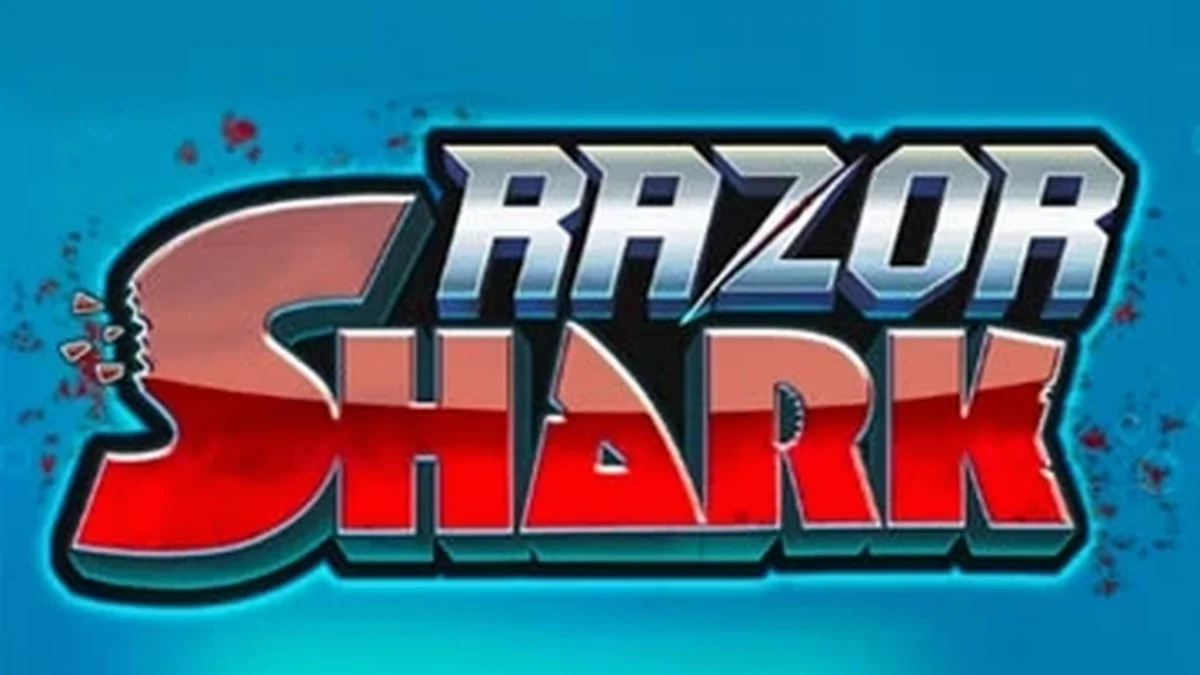 Razor Shark slot game interface na may mga pating at underwater theme.