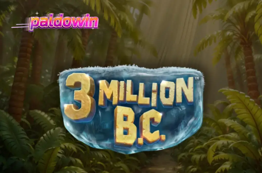 Ang makulay at cinematic na interface ng 3 Million B.C. slot na nagpapakita ng mga prehistoric na simbolo.